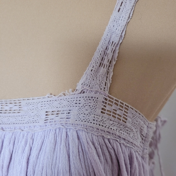 Free People Sweet Thing Tunic Mini Dress in Lilac - Picture 5 of 8